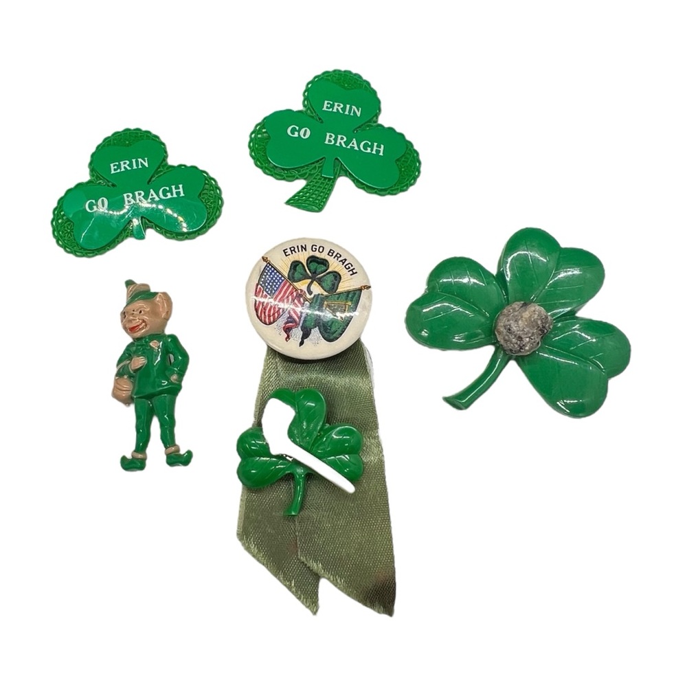 Vintage Jewelry Lot Of St. Patrick’s Day Pins